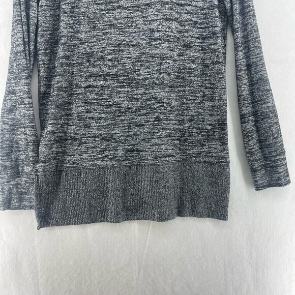 Gap Sweater Women's Sz XS Gray Knitted Cowl Neck Relaxed Fit Ribbed Hem Pullover - Picture 8 of 12